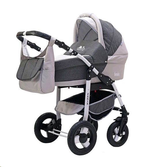 Детская универсальная коляска Rant Fenix Len 2 в 1 (08, серый) Детская универсальная коляска Rant Fenix Len 2 в 1 (08, серый)