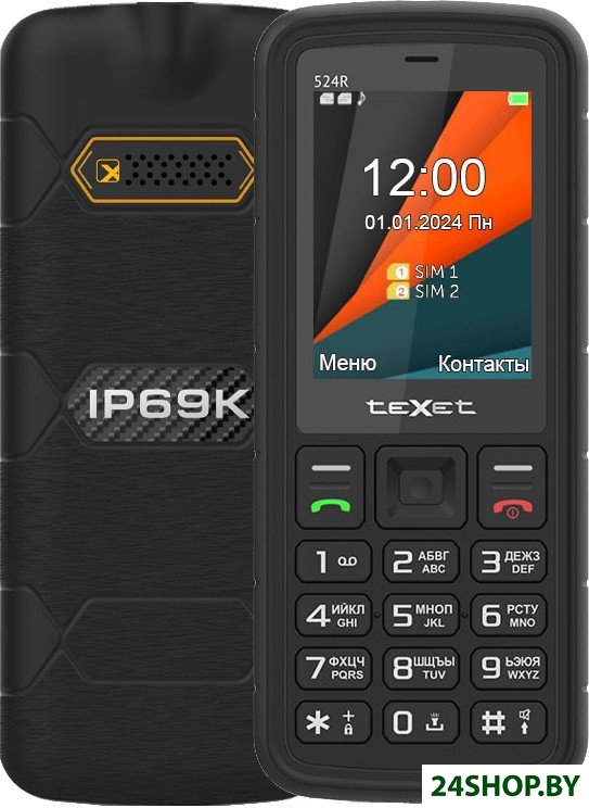 Кнопочный телефон TeXet TM-524R (черный) Кнопочный телефон TeXet TM-524R (черный)