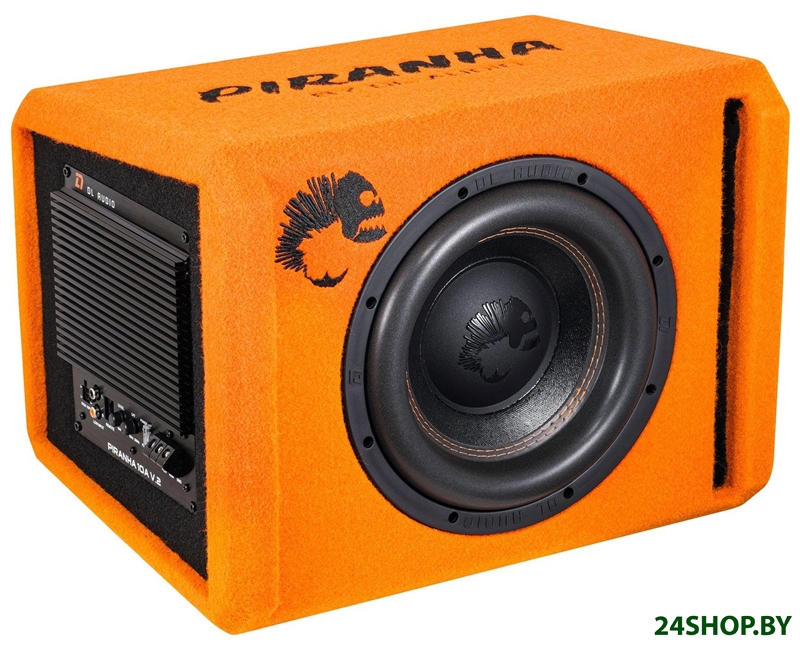Корпусной активный сабвуфер DL Audio Piranha 10A Orange V.2 Корпусной активный сабвуфер DL Audio Piranha 10A Orange V.2