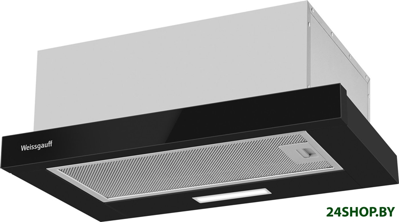 Кухонная вытяжка Weissgauff TEL 500 Black Glass Кухонная вытяжка Weissgauff TEL 500 Black Glass