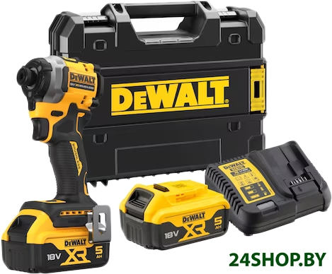Винтоверт DeWalt DCF850P2T (с 2-мя АКБ 5 Ач, кейс) Винтоверт DeWalt DCF850P2T (с 2-мя АКБ 5 Ач, кейс)
