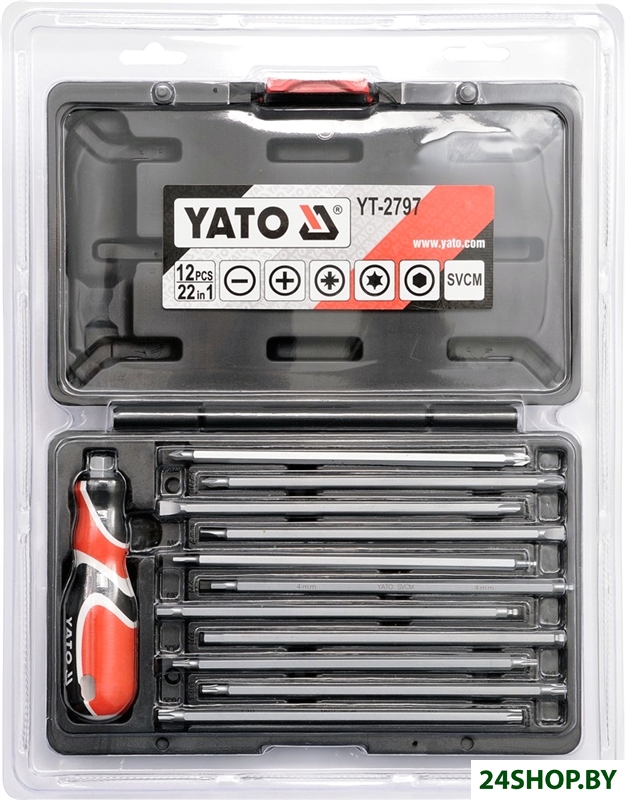 Набор отверток Yato YT-2797 (12 предметов) Набор отверток Yato YT-2797 (12 предметов)