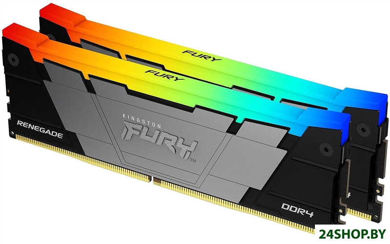 Оперативная память Kingston FURY Renegade RGB 2x8ГБ DDR4 3200МГц KF432C16RB2AK2/16 Оперативная память Kingston FURY Renegade RGB 2x8ГБ DDR4 3200МГц KF432C16RB2AK2/16