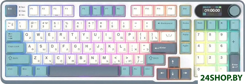 Клавиатура Royal Kludge RK-S98 RGB Light Cloud (RK Chartreuse) Клавиатура Royal Kludge RK-S98 RGB Light Cloud (RK Chartreuse)