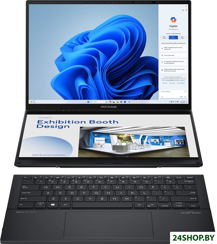 Рабочая станция ASUS Zenbook 14 Duo OLED UX8406MA-QL437W Рабочая станция ASUS Zenbook 14 Duo OLED UX8406MA-QL437W