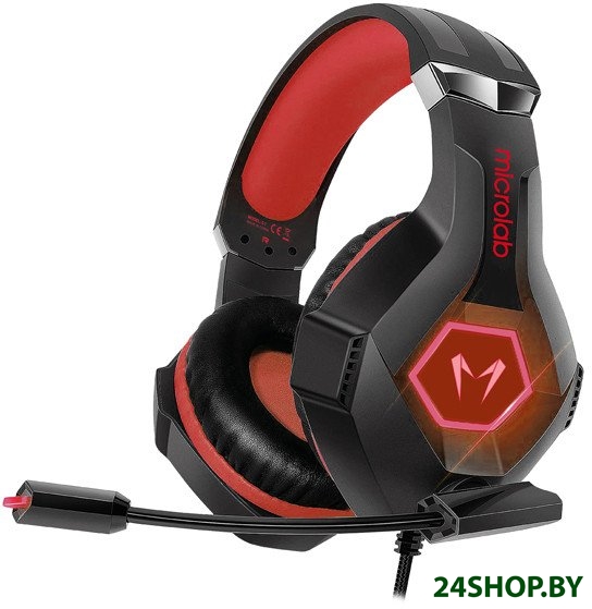 Наушники Microlab G7 (черный/красный) Наушники Microlab G7 (черный/красный)