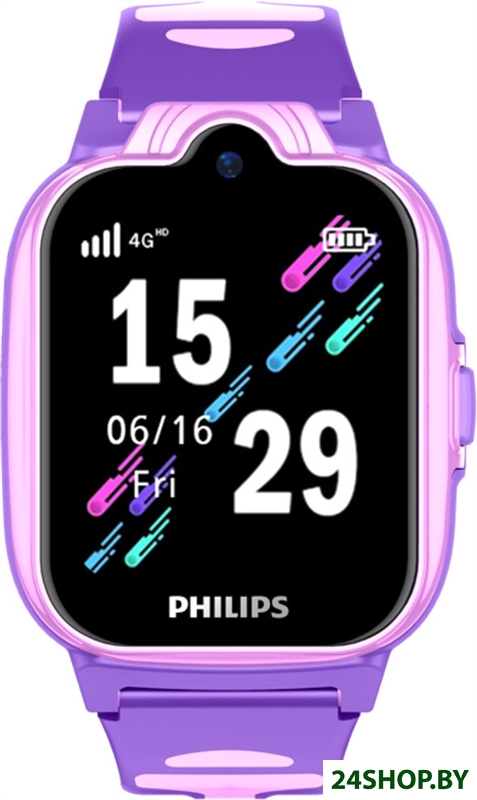 Детские умные часы Philips W6610 (розовый/фиолетовый) Детские умные часы Philips W6610 (розовый/фиолетовый)