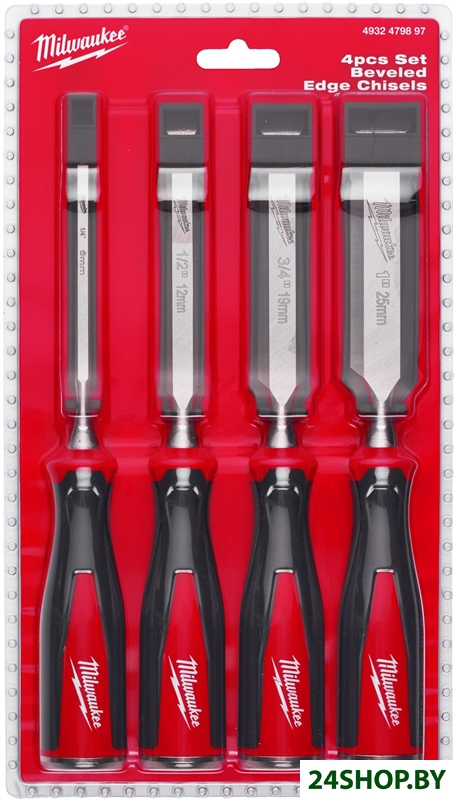 Набор стамесок Milwaukee 4932479897 (4 предмета) Набор стамесок Milwaukee 4932479897 (4 предмета)