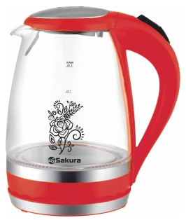 Электрочайник Sakura SA-2712R красный Электрочайник Sakura SA-2712R красный