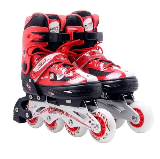 Роликовые коньки Action PW-151D 31-34 (красный) Роликовые коньки Action PW-151D 31-34 (красный)