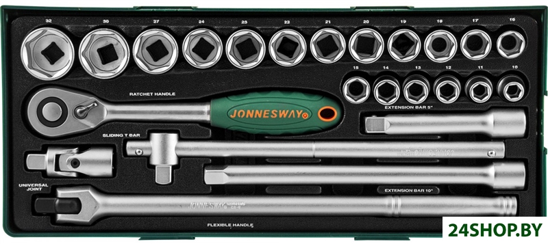 Универсальный набор инструментов Jonnesway S04H4524SP (24 предмета) Универсальный набор инструментов Jonnesway S04H4524SP (24 предмета)