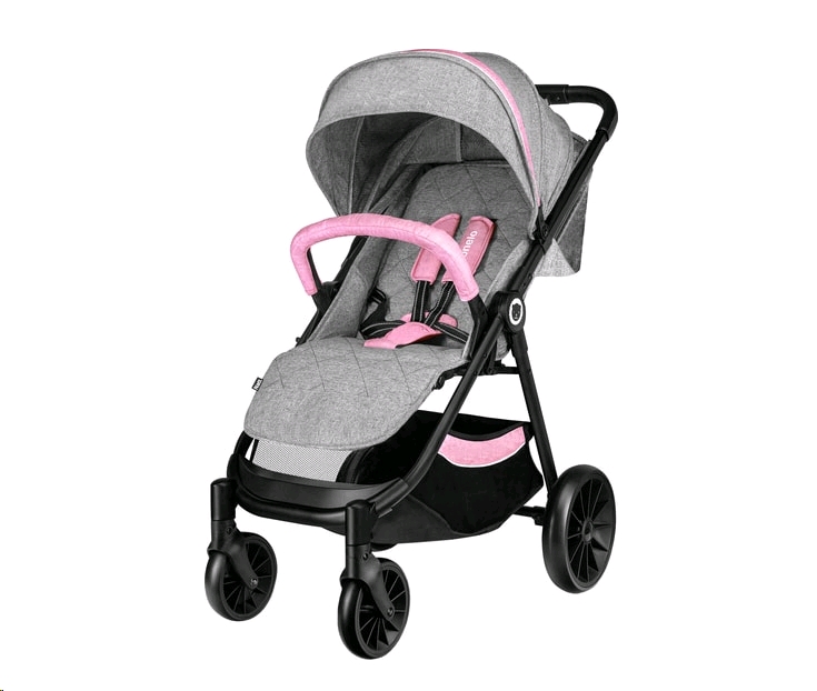 Детская прогулочная коляска Lionelo Natt (серый/розовый) Детская прогулочная коляска Lionelo Natt (серый/розовый)