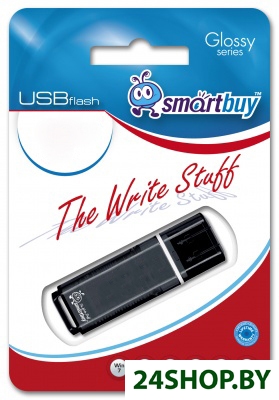 Флеш-память USB SmartBuy Glossy 4GB (SB4GBGS-K)