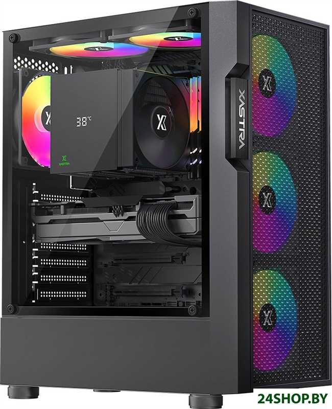 Корпус XASTRA A302 4FRGB (черный) Корпус XASTRA A302 4FRGB (черный)