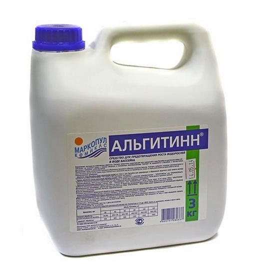Средство против водорослей МАРКОПУЛ АЛЬГИТИНН (канистра, 3 л) Средство против водорослей МАРКОПУЛ АЛЬГИТИНН (канистра, 3 л)