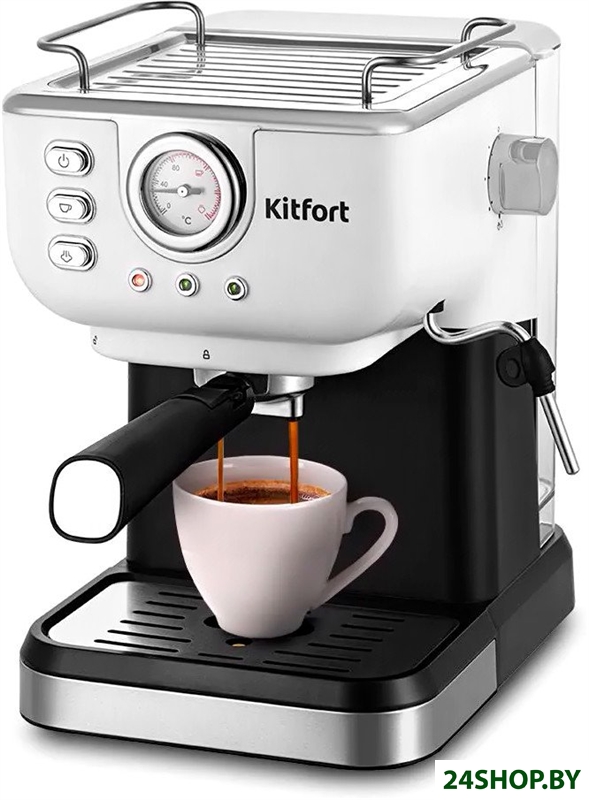 Рожковая кофеварка Kitfort KT-7506 Рожковая кофеварка Kitfort KT-7506