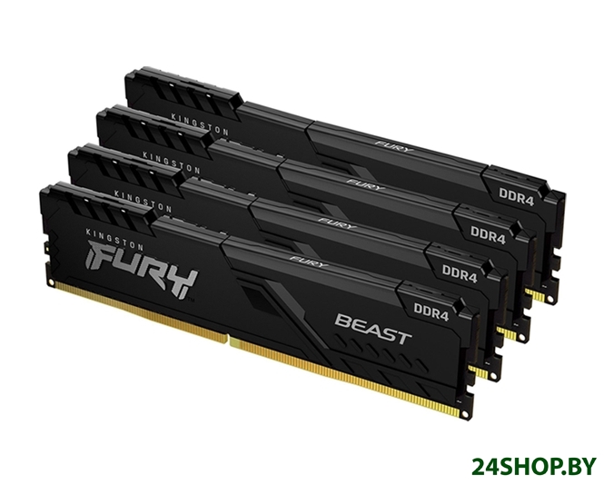 Оперативная память Kingston FURY Beast 4x8GB DDR4 PC4-28800 KF436C17BBK4/32 Оперативная память Kingston FURY Beast 4x8GB DDR4 PC4-28800 KF436C17BBK4/32