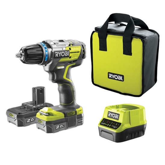 Дрель-шуруповерт Ryobi R18DDBL-220S 5133003435 (с 2-мя АКБ) Дрель-шуруповерт Ryobi R18DDBL-220S 5133003435 (с 2-мя АКБ)