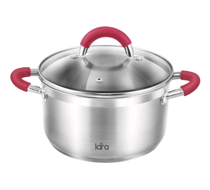 Кастрюля LARA RIVIERA LR02-320 (нержавеющая сталь) Кастрюля LARA RIVIERA LR02-320 (нержавеющая сталь)