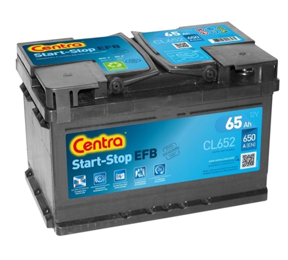 Автомобильный аккумулятор Centra Start-Stop EFB CL652 (65 А/ч) Автомобильный аккумулятор Centra Start-Stop EFB CL652 (65 А/ч)