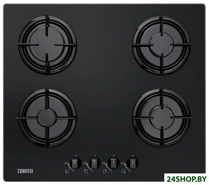 Встраиваемая газовая варочная панель (поверхность) ZANUSSI ZGO65414BA Встраиваемая газовая варочная панель (поверхность) ZANUSSI ZGO65414BA