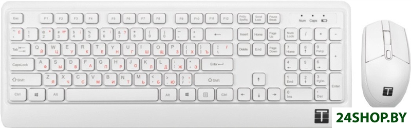 Офисный набор ТЕСЛА MKB-Pro (беспроводной, белый) Офисный набор ТЕСЛА MKB-Pro (беспроводной, белый)
