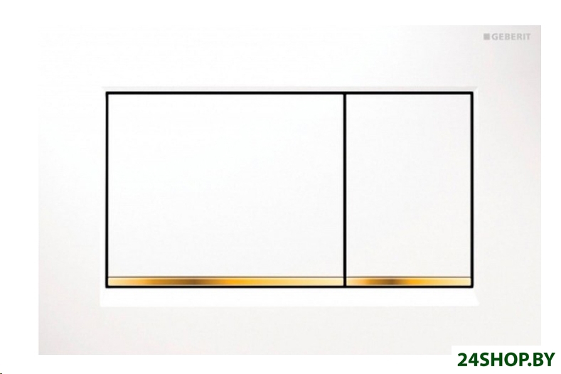 Панель смыва Geberit Sigma 30 115.883.KK.1 (белый/золотистый) Панель смыва Geberit Sigma 30 115.883.KK.1 (белый/золотистый)