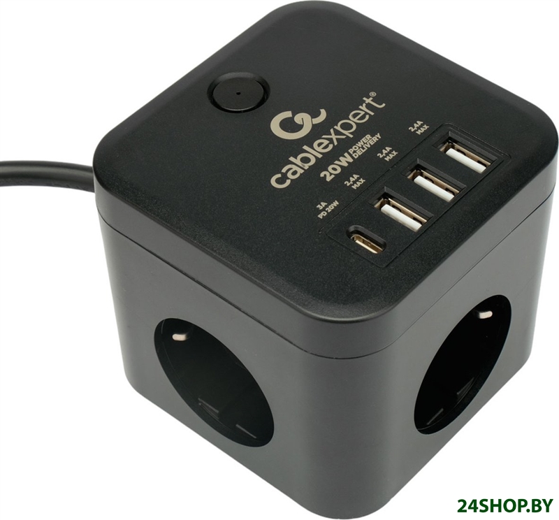 Сетевой фильтр Cablexpert CUBE-3-CU3-B-1.5 Сетевой фильтр Cablexpert CUBE-3-CU3-B-1.5