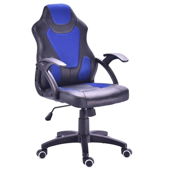 Кресло Mio Tesoro Пабло X-2756 (черный/синий) Кресло Mio Tesoro Пабло X-2756 (черный/синий)