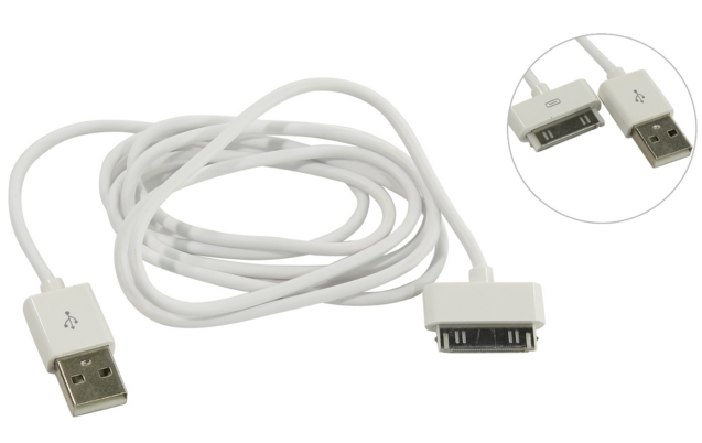 Кабель Smartbuy iK-412 (USB --> Apple 30-pin) 1.2 м Кабель Smartbuy iK-412 (USB --> Apple 30-pin) 1.2 м