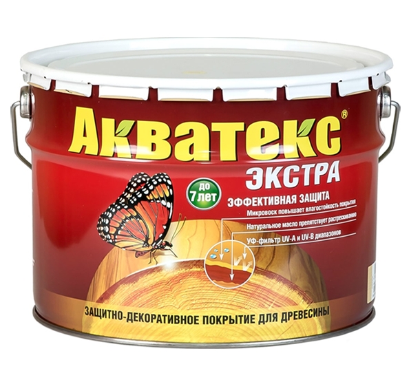 Пропитка Акватекс Экстра (красное дерево, 10 л) Пропитка Акватекс Экстра (красное дерево, 10 л)