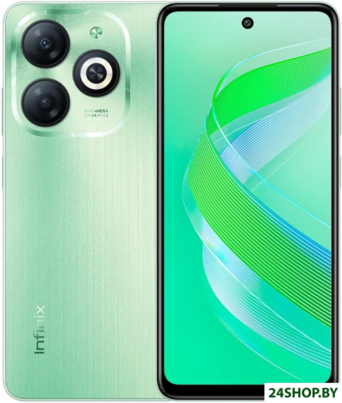 Смартфон Infinix Smart 8 X6525 3GB/64GB (зеленый кристалл) Смартфон Infinix Smart 8 X6525 3GB/64GB (зеленый кристалл)