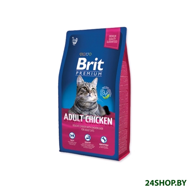 Сухой корм для кошек Brit Premium Cat Adult Chicken (8 кг) Сухой корм для кошек Brit Premium Cat Adult Chicken (8 кг)