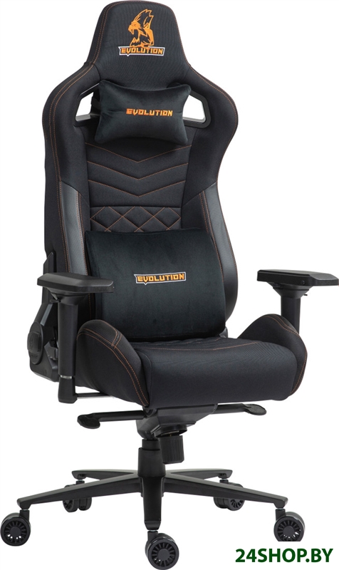 Игровое (геймерское) кресло Evolution Conqueror fabric (черный) Игровое (геймерское) кресло Evolution Conqueror fabric (черный)