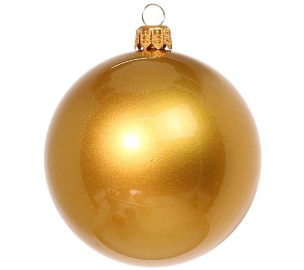 Елочный глянцевый шар Greenterra (100 мм, золото) Елочный глянцевый шар Greenterra (100 мм, золото)