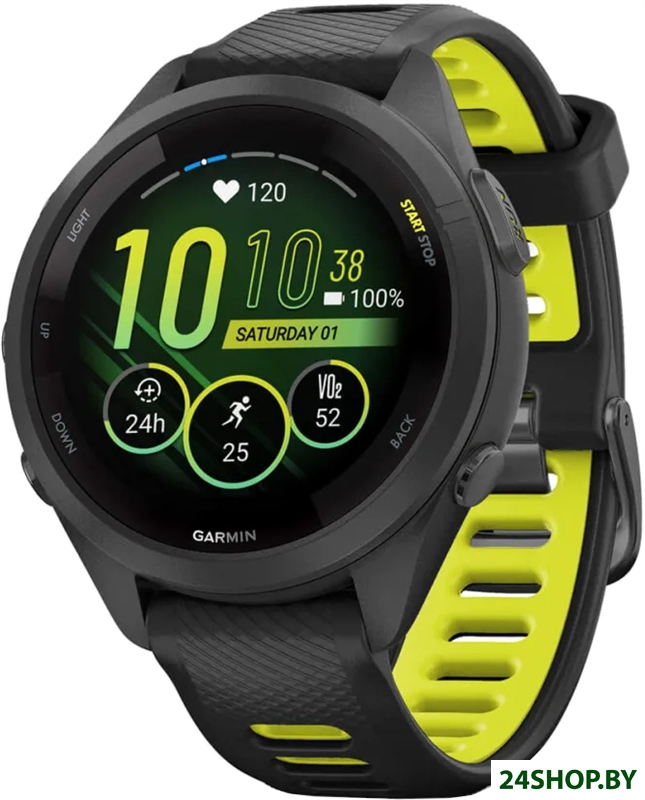 Умные часы Garmin Forerunner 265S 42 мм (черный/желтый) Умные часы Garmin Forerunner 265S 42 мм (черный/желтый)