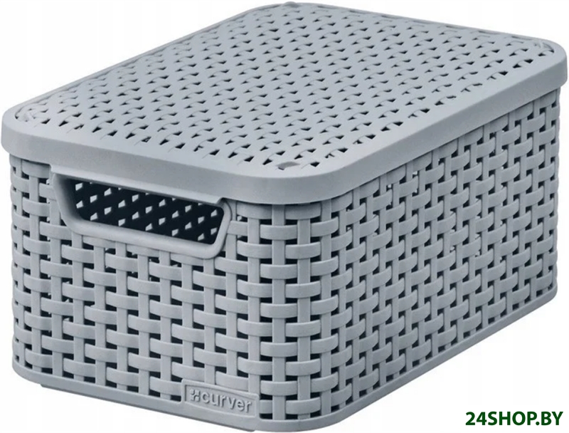 Корзина Curver Storage box with lid M 253004 (светло-серый) Корзина Curver Storage box with lid M 253004 (светло-серый)