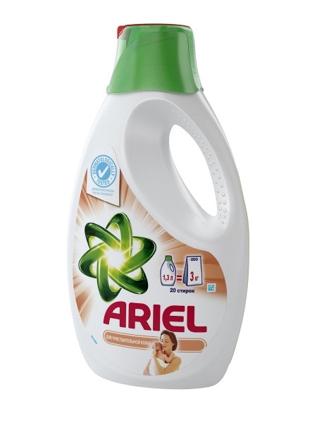Гель для стирки Ariel Для чувствительной кожи 1.3 л Гель для стирки Ariel Для чувствительной кожи 1.3 л