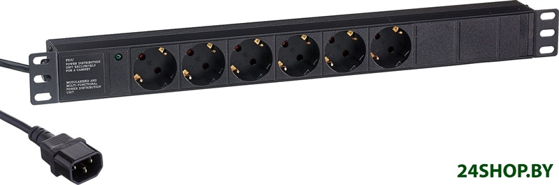 Блок розеток ExeGate ServerPro PDU-19H604 Al-6S-C14-2.5CU Блок розеток ExeGate ServerPro PDU-19H604 Al-6S-C14-2.5CU