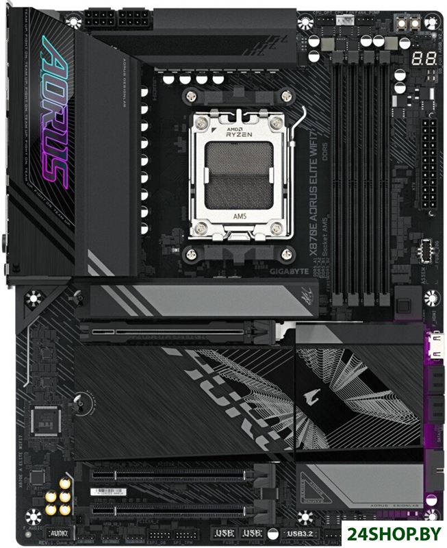 Материнская плата Gigabyte X870E Aorus Elite WiFi7 (rev. 1.3) Материнская плата Gigabyte X870E Aorus Elite WiFi7 (rev. 1.3)