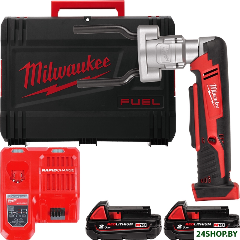 Инструмент для болтовых соединителей и наконечников Milwaukee M18 M18BSBT-202X 4933493289 (с 2-мя АК Инструмент для болтовых соединителей и наконечников Milwaukee M18 M18BSBT-202X 4933493289 (с 2-мя АК