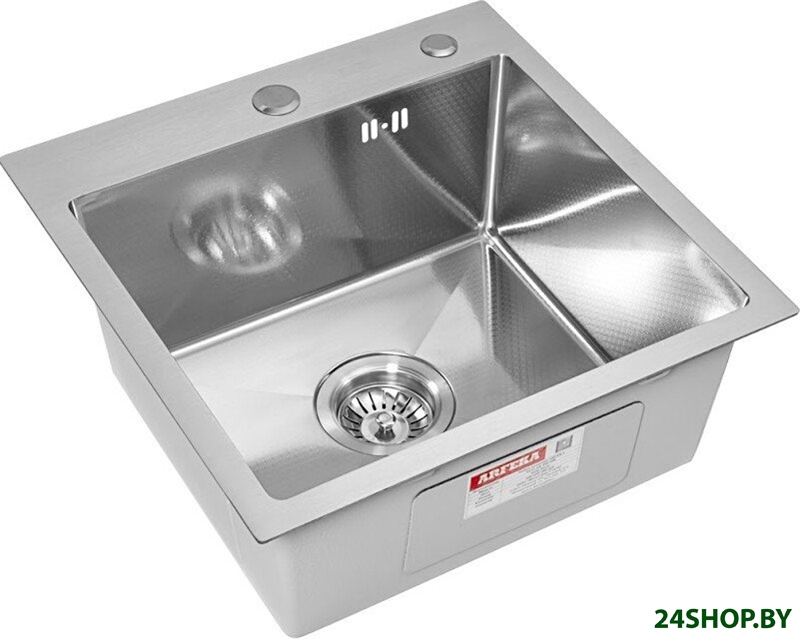 Кухонная мойка ARFEKA ECO AR 450*450 SATIN DECOR (настольная) Кухонная мойка ARFEKA ECO AR 450*450 SATIN DECOR (настольная)