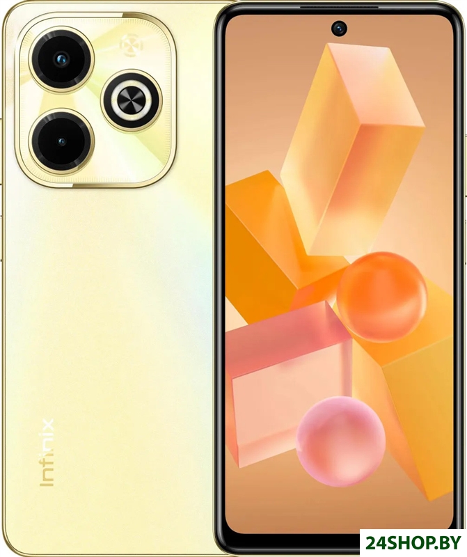 Смартфон Infinix Hot 40i X6528B 8GB/256GB (золотистый) Смартфон Infinix Hot 40i X6528B 8GB/256GB (золотистый)