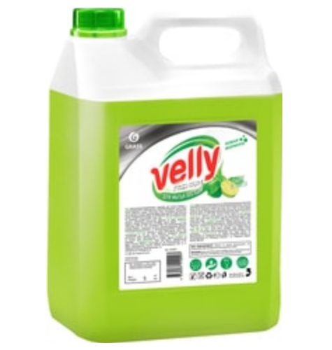 Средство для мытья посуды GRASS Velly Premium 5кг 125425 (лайм и мята)