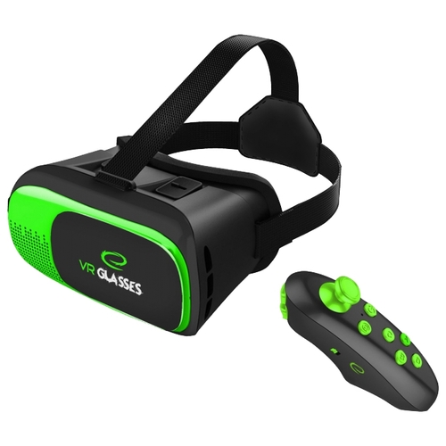 Очки виртуальной реальности Esperanza EGV300R (черный/зеленый)