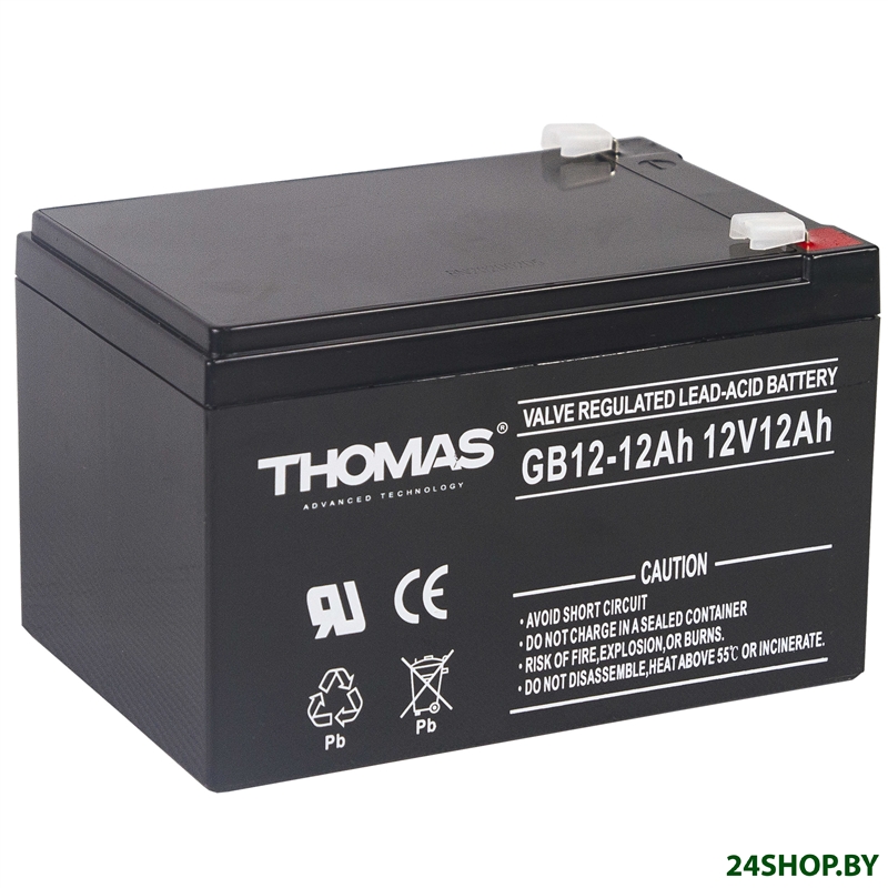 Аккумулятор для ИБП Thomas GB 12-12 Ah 12V12Ah Аккумулятор для ИБП Thomas GB 12-12 Ah 12V12Ah