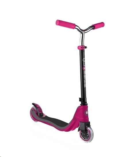 Самокат Globber Flow 125 Lights (черный-розовый) Самокат Globber Flow 125 Lights (черный-розовый)