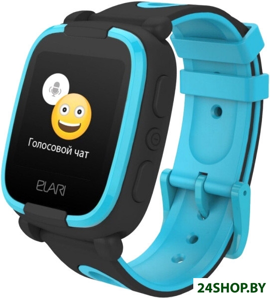 Детские умные часы Elari KidPhone 2 (черный/синий) Детские умные часы Elari KidPhone 2 (черный/синий)
