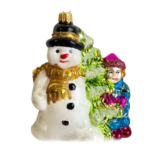 Игрушка Greenterra Снеговик с елкой Игрушка Greenterra Снеговик с елкой