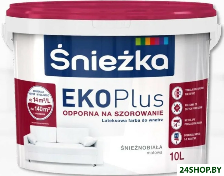 Краска Sniezka EKO Plus 5 л (белый) Краска Sniezka EKO Plus 5 л (белый)